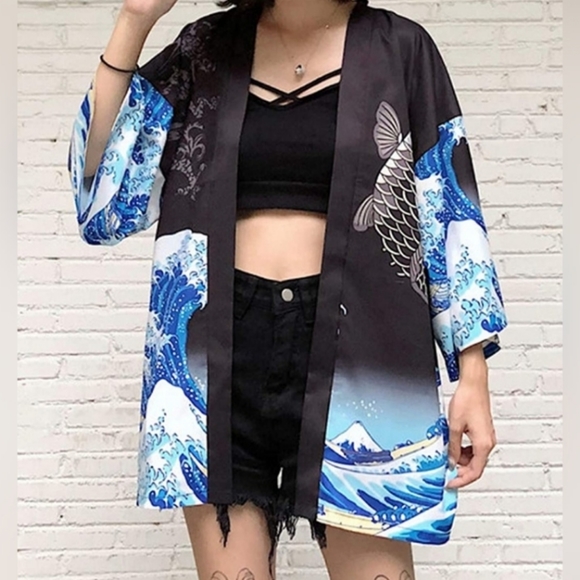 Swim | Womens Summer Loose Fit Beach Japanese Kimono | Poshmark
